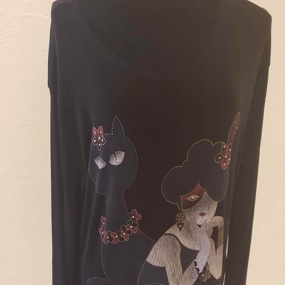 LS Collections by Suau Roaring 20s Blouse Size Lar